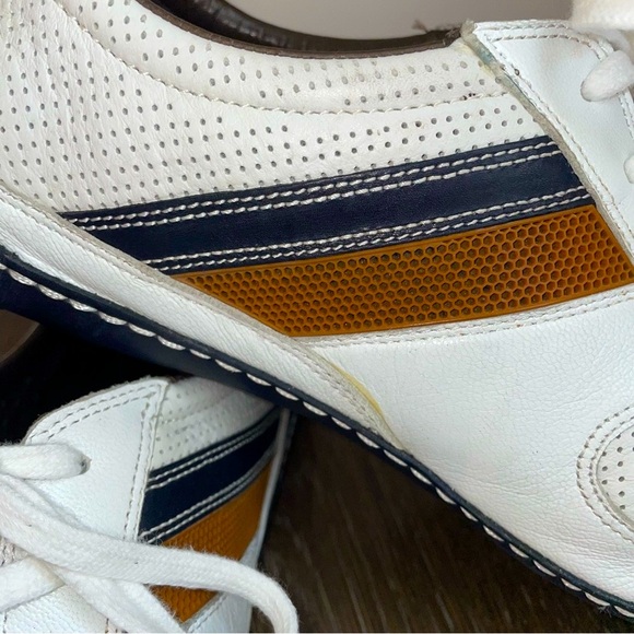 Cole Haan X Nike Air Men's White and Brown Leather Driving Shoes 12 - Picture 3 of 7